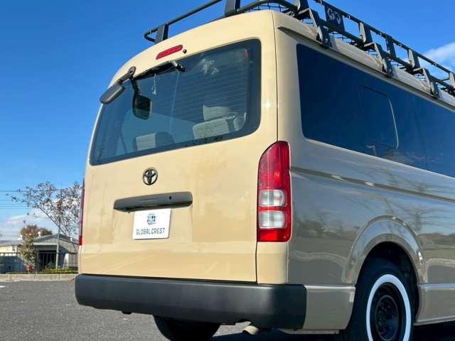 ハイエースワゴン DX 修復無 4WD 10人乗 ベージュ全塗装 GI★GEARルーフカーゴ ホワイトリボンタイヤ インナ-ブラックLEDヘッドライト 純正スライド小窓 純正ナビ・BT・Bカメラ ETC ドアバイザ キーレス(36枚目)