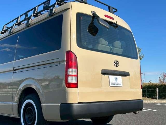 ハイエースワゴン DX 修復無 4WD 10人乗 ベージュ全塗装 GI★GEARルーフカーゴ ホワイトリボンタイヤ インナ-ブラックLEDヘッドライト 純正スライド小窓 純正ナビ・BT・Bカメラ ETC ドアバイザ キーレス(37枚目)