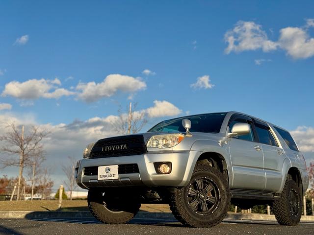 ハイラックスサーフ ＳＳＲ－Ｘ　後期　修復無　社外足廻リフトアップ　ＮＩＴＲＯ　ＰＯＷＥＲ１７ｉｎｃｈＡＷ　社外フロントグリル　Ｆフォグ　純正サイドステップ　ドアバイザ－　開閉式リアウインドウ　７型ナビ・ＴＶ・バックカメラ　ＥＴＣ（56枚目）