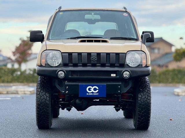 ジムニー ＸＣ　修復無　９型　ベージュ全塗装　ＭｏｔａｒＦａｒｍリフトアップキット　ＡＭＪ前後バンパー　ＲＡＮＣＨＯステアリングダンパ　ＸＴＲＥＭＥ－Ｊ１６ＡＷ　ルーフレール　７型ナビ・ＢＴ・ＴＶ　電格ミラー　ＥＴＣ（5枚目）