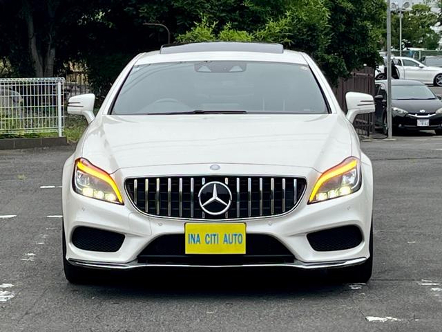 ＣＬＳクラス ＣＬＳ４００　ＡＭＧライン　チルト＆スライディングルーフ　パナメリカーナグリル　レーダーＳＦ　本革Ｐシート＆Ｈ　全方位モニター　キーレスゴー　純正ナビ　ＴＶ　Ｐトランク　ＬＥＤライト　Ｐトロニック　Ｔスポイラー（2枚目）