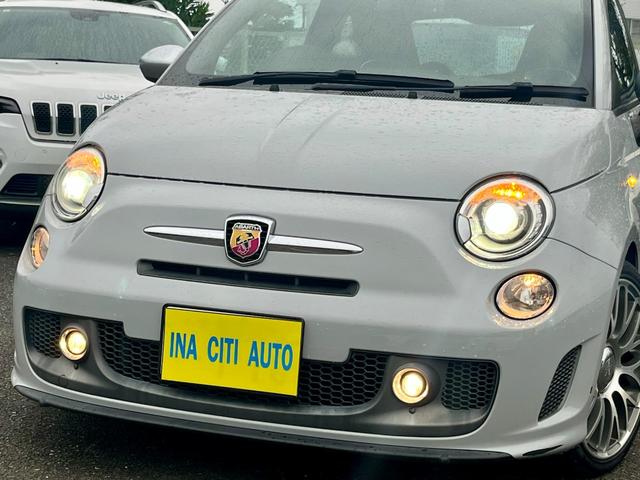 アバルト５９５ ツーリズモ　カロッツェリアナビ　Ｂｌｕｅｔｏｏｔｈ　ＣＤ　ＤＶＤ　ＴＶ　バックカメラ　黒革シート　ＥＴＣ　ＨＩＤ　ドライブレコーダー　パドルシフト＆ステアリングスイッチ　純正１７インチアルミホイール（15枚目）