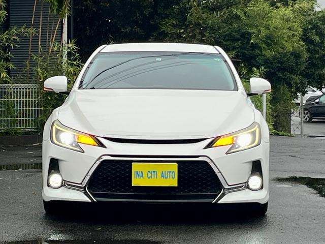 マークX 250G Sパッケージ G’s ワンオーナー 半革シート 純正ナビ バックカメラ CD・DVD Bluetooth フルセグ スマートキー クルコン パドルシフト 電動格納ドアミラー オートエアコン ETC HID 純正専用19AW(2枚目)