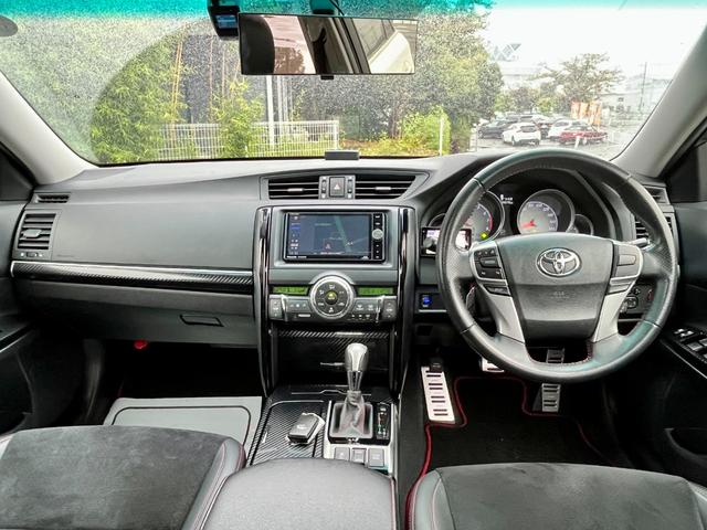 マークX 250G Sパッケージ G’s ワンオーナー 半革シート 純正ナビ バックカメラ CD・DVD Bluetooth フルセグ スマートキー クルコン パドルシフト 電動格納ドアミラー オートエアコン ETC HID 純正専用19AW(3枚目)