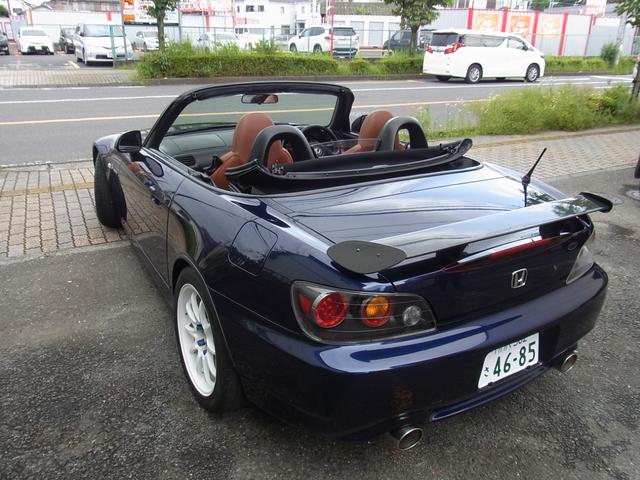 Ｓ２０００ ２．２ベース　ＶＴＥＣ　２オーナー　提携工場にて車検整備済み　マフラー　Ｆリップ　Ｒウィング　ローダウンサス　１７ＡＷ　ＨＩＤ　タンレザーシート　ＥＴＣ　キーレス　スペアキー　電動ガラス幌（純正新品張替え済み）　オイル／バッテリー交換済み　業販パック／遠距離保証（6枚目）