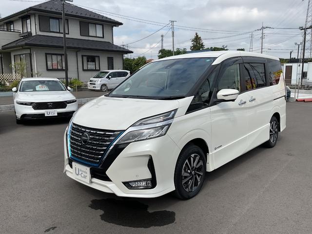 セレナ ｅ－パワー　ハイウェイスターＶ　ナビ　ドラレコ　ＥＴＣ２．０　両側電動スライドドア　シートヒーター　ブルーレイ　全周囲カメラ　バックカメラ　スマートキー　衝突被害軽減ブレーキ　障害物センサー　オートハイビーム　ＬＥＤヘッドライト（2枚目）