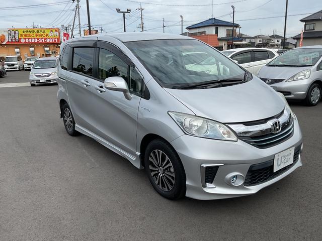 フリードハイブリッド ジャストセレクション ナビ ETC 両側電動スライドドア バックカメラ HIDヘッドライト フォグライト スマートキー 衝突安全ボディ クルコン オートエアコン エアバック キャプテンシート 純正アルミ ABS(8枚目)