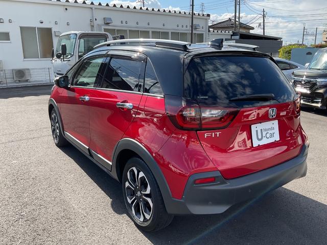 フィット e:HEVクロスター ナビ ETC2.0 バックカメラ 前後ドラレコ LEDヘッドライト&フォグ 車線維持支援システム サイド&カーテンエアバック クルコン 衝突安全ボディ オートエアコン 障害物センサー オートハイビーム(4枚目)