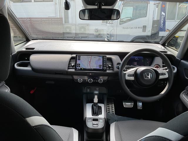 フィット e:HEVクロスター ナビ ETC2.0 バックカメラ 前後ドラレコ LEDヘッドライト&フォグ 車線維持支援システム サイド&カーテンエアバック クルコン 衝突安全ボディ オートエアコン 障害物センサー オートハイビーム(19枚目)