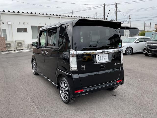N-BOXカスタム G ターボSSパッケージ ナビ ETC バックカメラ 両側電動スライドドア 前後ドラレコ クルコン サイド&カーテンエアバック ディスチャージヘッドライト フォグランプ ターボ スマートキー 衝突被害軽減ブレーキ(4枚目)