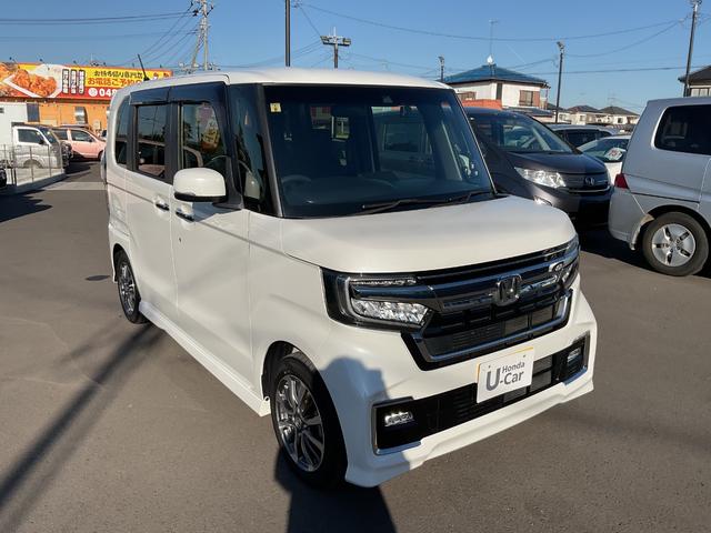 Ｎ－ＢＯＸカスタム Ｌ　ナビ　前後ドラレコ　Ｂカメラ　ＬＥＤヘッド　サイド＆カーテンエアバック　クルコン　シートヒーター　衝突安全ボディ　車線逸脱警報装置　スマートキー　オートハイビーム　障害物センサー　片側電動スライドドア（8枚目）