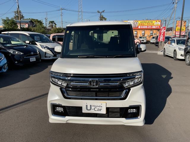 Ｎ－ＢＯＸカスタム Ｌ　ナビ　前後ドラレコ　Ｂカメラ　ＬＥＤヘッド　サイド＆カーテンエアバック　クルコン　シートヒーター　衝突安全ボディ　車線逸脱警報装置　スマートキー　オートハイビーム　障害物センサー　片側電動スライドドア（9枚目）