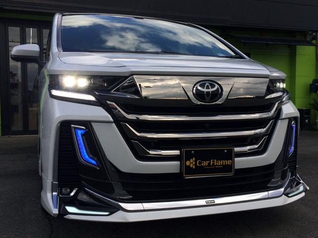 ヴェルファイアハイブリッド エグゼクティブラウンジ　／４ＷＤ／モデリスタエアロ＆グリル／イルミルーフスポイラー／シグネチャーイルミ／ユニバーサルステップ／左右ムーンルーフ／ツインモニター／全周囲カメラ／茶革／ドラレコ／関東１オナ／記録簿／禁煙／保証継承（3枚目）