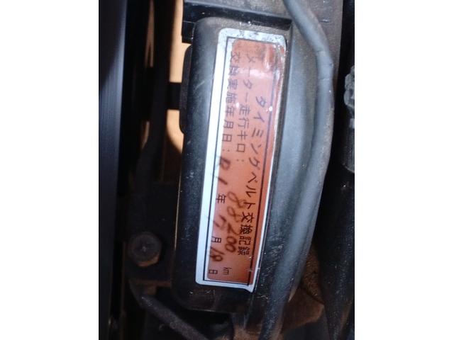 タイミングベルト交換済スッテカー添付表示してます。