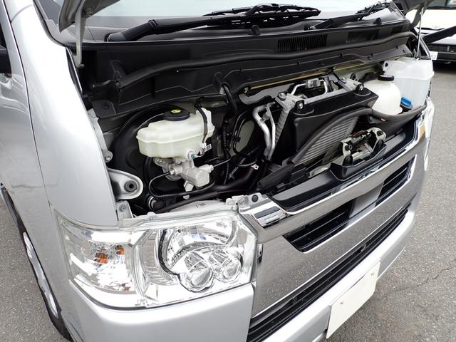 ハイエースバン ロングDX GLパッケージ ディーゼルターボ リヤクーラー リヤヒーター パノラミックビューモニター LEDヘッドランプ トヨタセーフティセンス クリアランスソナー 荷室フロア床上げ合板キット(53枚目)