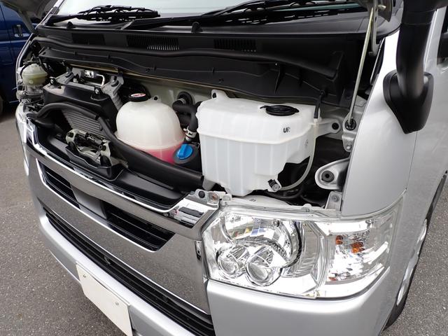 ハイエースバン ロングDX GLパッケージ ディーゼルターボ リヤクーラー リヤヒーター パノラミックビューモニター LEDヘッドランプ トヨタセーフティセンス クリアランスソナー 荷室フロア床上げ合板キット(58枚目)