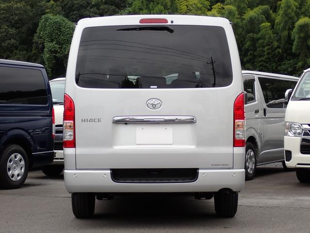 ハイエースバン ロングDX GLパッケージ ディーゼルターボ リヤクーラー リヤヒーター パノラミックビューモニター LEDヘッドランプ トヨタセーフティセンス クリアランスソナー 荷室フロア床上げ合板キット(62枚目)