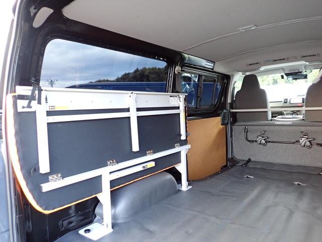 ハイエースバン ロングＤＸ　ＧＬパッケージ　ディーゼルターボ　４ＷＤ　リヤクーラー　リヤヒーター　社外ベッドキット　ＬＥＤヘッドランプ　純正ナビＴＶ　バックカメラ　ＥＴＣ２．０　ドライブレコーダー　トヨタセーフティセンス　クリアランスソナー（46枚目）