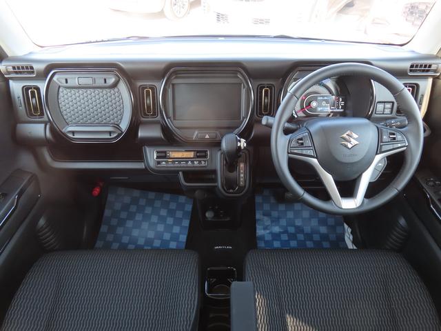 ハスラー ＨＹＢＲＩＤ　Ｘ　３型　衝突被害軽減ブレーキ　リヤパーキングセンサー　アダプティブクルーズコントロール　スマートキー　キーレスプッシュスタート　シートヒーター　オートライト　フルオートエアコン　パーソナルテーブル（3枚目）