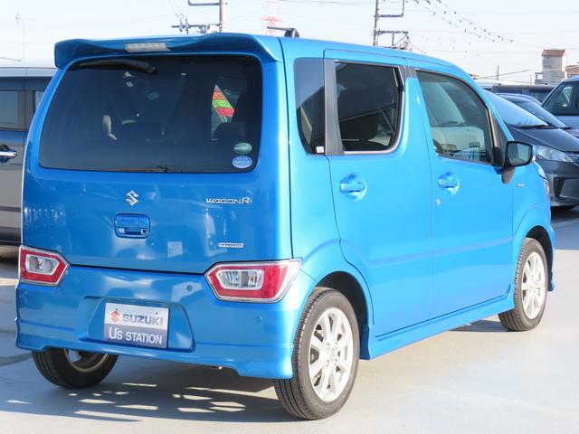 ワゴンＲ ＨＹＢＲＩＤ　ＦＺ　２型　衝突被害軽減ブレーキ　リヤパーキングセンサー　ナビゲーション　シートヒーター　スマートキー　キーレスプッシュスタート　オートライト　フルオートエアコン　パワーウィンドウ　電動格納ドアミラー（2枚目）