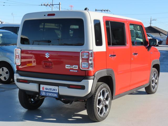 ハスラー ＨＹＢＲＩＤ　Ｘ　３型　衝突被害軽減ブレーキ　リヤパーキングセンサー　アダプティブクルーズコントロール　パーソナルテーブル　スマートキー　キーレスプッシュスタート　オートライト　シートヒーター　フルオートエアコン（2枚目）