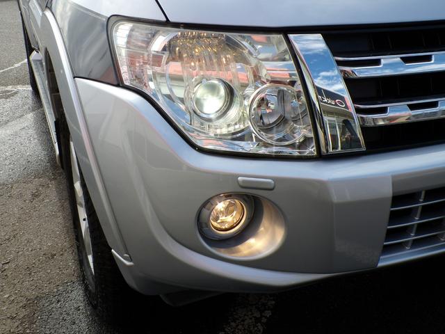 パジェロ ロング　エクシード　ナビ　地デジフルセグ　Ｂｌｕｅｔｏｏｔｈ　バックカメラ　ＥＴＣ　シートヒーター　ドライブレコーダー　クルーズコントロール　フォグランプ　ディスチャージドランプ　サイドステップ　純正アルミ　３列目シート（35枚目）