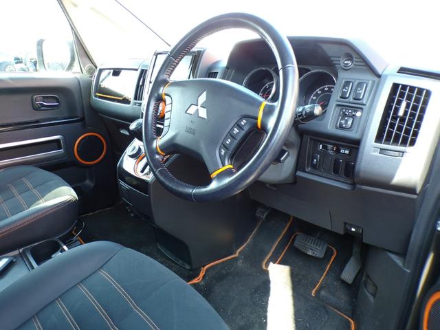 デリカＤ：５ アクティブギア　ハーフレザーシート　シートヒーター　ナビ　地デジフルセグ　Ｂｌｕｅｔｏｏｔｈ　バックカメラ　専用アルミ　専用バンパープロテクター　ディスチャージドランプ　スマートキー×２　記録簿　ドラレコ　クルコン（35枚目）