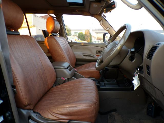 ランドクルーザープラド ＴＸリミテッド　丸目ヘッドライト　社外アルミ　ＳＡＸＯＮマフラー　サンルーフ　ＫＥＮＷＯＯＤナビ　地デジ　ＤＶＤ　後席用モニター（19枚目）