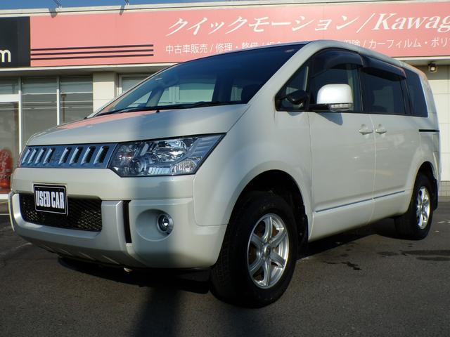 デリカＤ：５ Ｇ　パワーパッケージ　ナビ　地デジ　バックカメラ　ビルトインＥＴＣ　スマートキー　スペアキー　ディスチャージドランプ　フォグランプ　社外アルミ　クルーズコントロール　オールホワイトパール　８人乗り　両側パワースライドドア（12枚目）