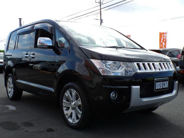 デリカD:5 シャモニー ワンオーナー 記録簿 ナビ フルセグ Bluetooth フロント&サイド&バックカメラ クルーズコントロール ステアリングスイッチ パワーシート シートヒーター HID 4WD スマートキー ETC(11枚目)