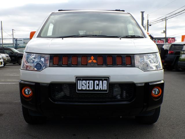 デリカD:5 アクティブギア ワンオーナー 記録簿 ナビ TV Bカメラ Bluetooth アルパインフリップダウン 両側パワースライド スマートキー スペア有 ハーフレザー シートヒーター ドラレコ 4WD MKWマッドガード(8枚目)