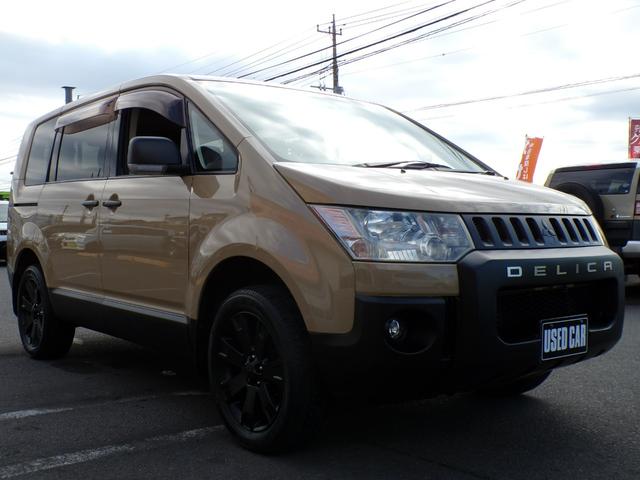 デリカＤ：５ Ｄ　パワーパッケージ　ナビ　フルセグ　Ｂｌｕｅｔｏｏｔｈ　ビルトインＥＴＣ　クルーズコントロール　ディスチャージドランプ　スマートキー　バンパープロテクター　シートヒーター　ベージュ＆ブラック塗装　４ＷＤ　両側パワスラ（11枚目）