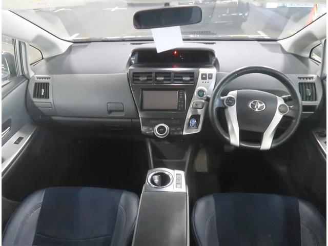 プリウスアルファ Sツーリングセレクション SDナビ バックカメラ スマートキー LEDヘッドライト ETC オートライト オートエアコン 純正17インチアルミホイール CD DVD再生 フォグランプ(13枚目)