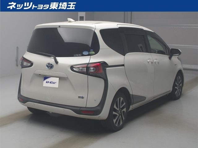 シエンタ ハイブリッドＧ　クエロ　衝突被害軽減装置　メモリーナビ　フルセグ　ＣＤ　ＤＶＤ　ミュージックサーバー　Ｂｌｕｅｔｏｏｔｈ　後席モニター　純正アルミ　ＬＥＤヘッドライト　両側電動スライドドア　スマートキー　ＥＴＣ　全周囲カメラ（11枚目）