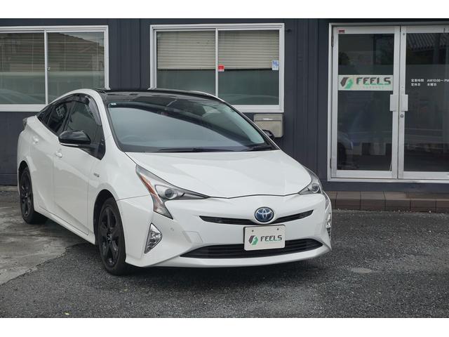 プリウス Sセーフティプラス ツートーン 9インチナビTV Bカメラ ETC 前後ドライブレコーダー クルコン トヨタセーフティ スマートキー(8枚目)