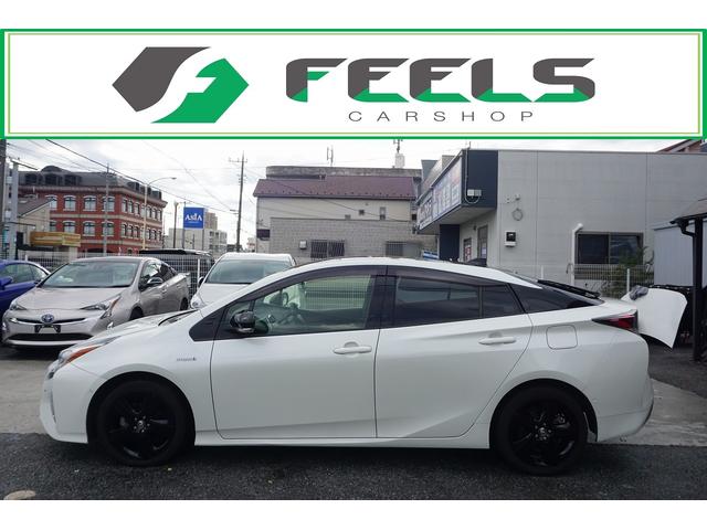 プリウス Sセーフティプラス ツートーン 9インチナビTV Bカメラ ETC 前後ドライブレコーダー クルコン トヨタセーフティ スマートキー(9枚目)