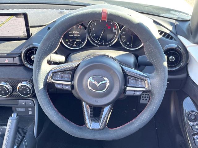 ロードスター RS 6MT 10.25インチマツダコネクトナビ BOSEサウンド RECARO製シート Brembo製キャリパー 純正16インチRAYSアルミ 衝突被害軽減システム レーダークルーズ LEDヘッドライト(10枚目)