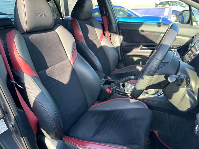 WRX STI STI タイプS 後期F型 純正ナビ バックカメラ ETC ドライブレコーダー リップリアスポイラー 純正19インチアルミホイール シートヒーター パワーシート フロント・サイドカメラ ビルシュタインダンパー(8枚目)