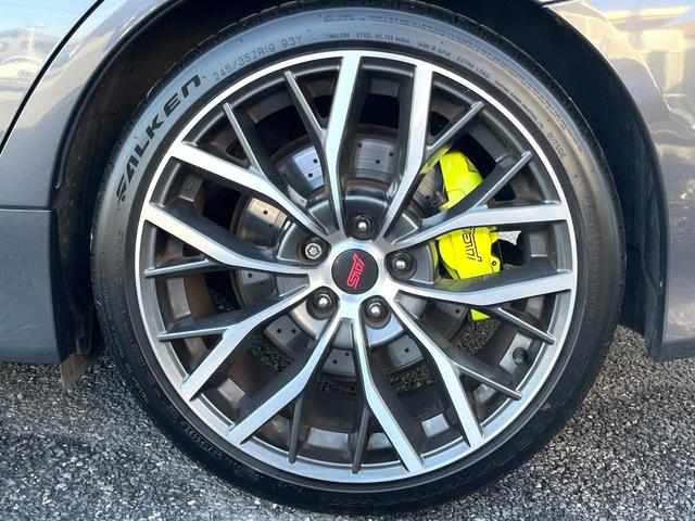 WRX STI STI タイプS 後期F型 純正ナビ バックカメラ ETC ドライブレコーダー リップリアスポイラー 純正19インチアルミホイール シートヒーター パワーシート フロント・サイドカメラ ビルシュタインダンパー(23枚目)