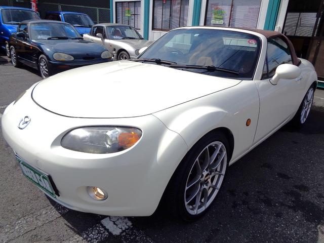 ロードスター ＲＳ　外ＫＯＮＩ車高調　外リアトーコンリンク　外ＢＢＳアルミ　外マフラー　オートエクゼエアクリ　茶革シート　シートヒーター　ＦＲ駆動　標準ＬＳＤ装備　禁煙車　キーレス　ドラレコ　外メッキ給油口カバー　ＨＩＤ（40枚目）