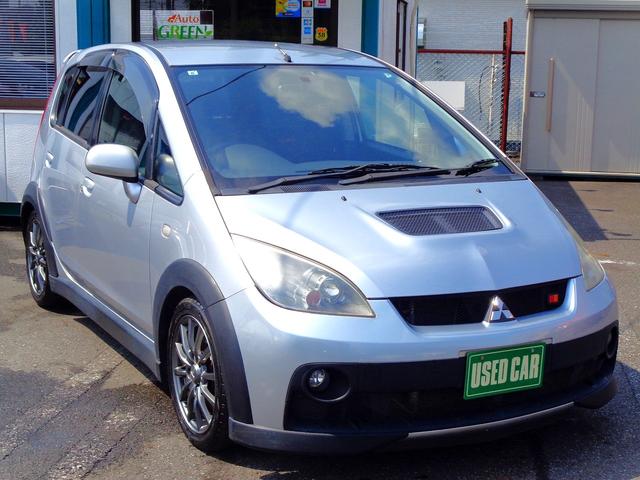 コルト ラリーアート　バージョンＲ　外ＢＬＩＴＺ車高調　外ＢＬＩＴＺブロオフ　前席ＲＥＣＡＲＯシート　ターボ　キーレス　ＨＩＤ　リアスポ　ＭＴモード付ＡＴ　ＥＴＣ　外ツイータースピーカー装備　純正タワーバー　純正アルミ　オートライト（2枚目）