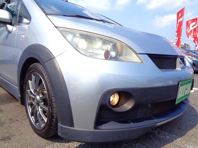 コルト ラリーアート　バージョンＲ　外ＢＬＩＴＺ車高調　外ＢＬＩＴＺブロオフ　前席ＲＥＣＡＲＯシート　ターボ　キーレス　ＨＩＤ　リアスポ　ＭＴモード付ＡＴ　ＥＴＣ　外ツイータースピーカー装備　純正タワーバー　純正アルミ　オートライト（40枚目）