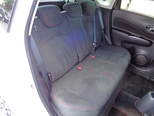 ノート ニスモ　Ｓ　外ＨＫＳ車高調　外ＨＫＳマフラー　外ＳＤナビ地デジＢｌｕｅｔｏｏｔｈオーディオ　ニスモ専用シート　ＬＥＤヘッドライト　ＬＥＤポジションライト　リアスポ　スマートキー　プッシュスターター　ドアバイザー（26枚目）