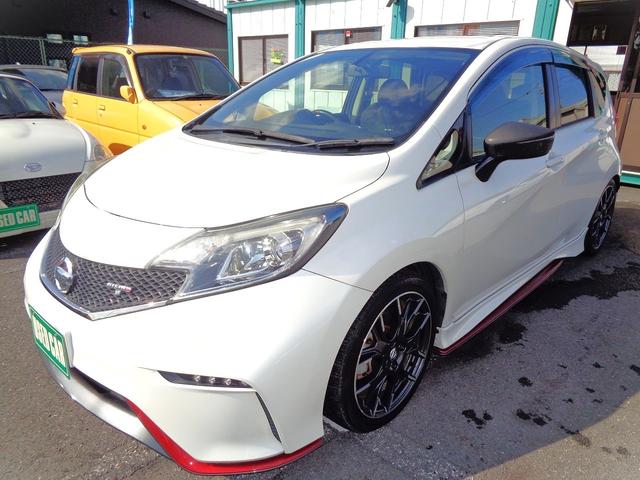 ノート ニスモ　Ｓ　外ＨＫＳ車高調　外ＨＫＳマフラー　外ＳＤナビ地デジＢｌｕｅｔｏｏｔｈオーディオ　ニスモ専用シート　ＬＥＤヘッドライト　ＬＥＤポジションライト　リアスポ　スマートキー　プッシュスターター　ドアバイザー（40枚目）