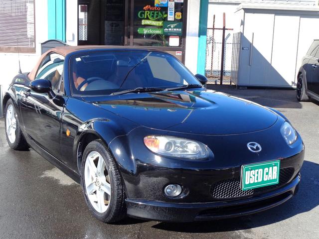 ロードスター ＶＳ　１オーナー車　純正エアロ　ＦＲ駆動　茶幌　茶革シート　ビルシュタイン車高調　リアスポ　シートヒーター　キーレス　ドラレコ　ＨＩＤ　ＥＴＣ　ＭＴモード付ＡＴ　パドルシフト　外ＨＤＤナビＤＶＤ再生　記録簿（2枚目）