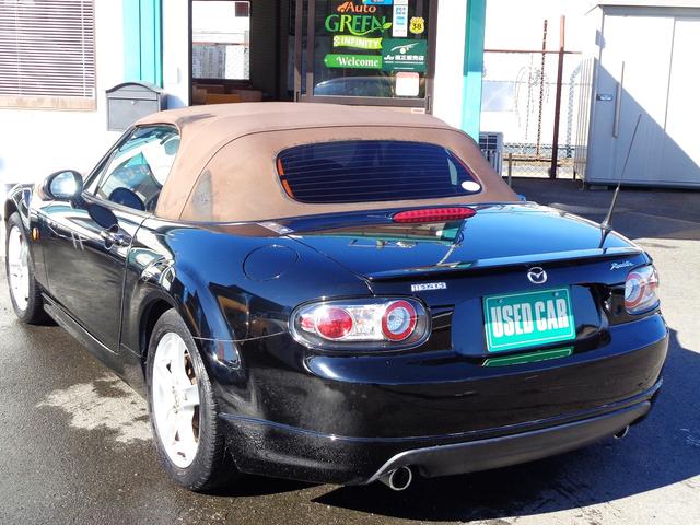 ロードスター ＶＳ　１オーナー車　純正エアロ　ＦＲ駆動　茶幌　茶革シート　ビルシュタイン車高調　リアスポ　シートヒーター　キーレス　ドラレコ　ＨＩＤ　ＥＴＣ　ＭＴモード付ＡＴ　パドルシフト　外ＨＤＤナビＤＶＤ再生　記録簿（4枚目）