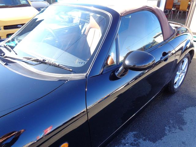 ロードスター ＶＳ　１オーナー車　純正エアロ　ＦＲ駆動　茶幌　茶革シート　ビルシュタイン車高調　リアスポ　シートヒーター　キーレス　ドラレコ　ＨＩＤ　ＥＴＣ　ＭＴモード付ＡＴ　パドルシフト　外ＨＤＤナビＤＶＤ再生　記録簿（40枚目）