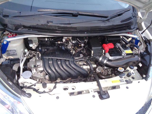 ノート ニスモ　Ｓ　１オーナー　ＮＩＳＭＯマフラー　ツインプレートクラッチ　外ＳＤナビ地デジＢモニ　外車高調　外クスコタワーバー　ＮＩＳＭＯシフトノブ　禁煙車　外ＶＤＣデビットキャンセラー　Ｎ－ＴＥＣエクストラチャンバー（40枚目）