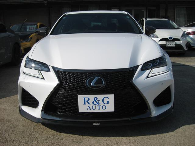 ＧＳ Ｆ ベースグレード　ＴＯＭ’Ｓエアロ　ムーンルーフ　オレンジキャリパー　セーフティシステムプラス　黒革シート　シートヒーター　ステアヒーター　ＢＳＭ　ＥＴＣ２．０　純正ナビ　Ｂカメラ　ＴＶ　ドアバイザー　カーボンパーツ（4枚目）