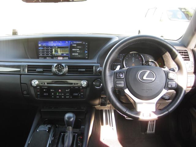 ＧＳ Ｆ ベースグレード　ＴＯＭ’Ｓエアロ　ムーンルーフ　オレンジキャリパー　セーフティシステムプラス　黒革シート　シートヒーター　ステアヒーター　ＢＳＭ　ＥＴＣ２．０　純正ナビ　Ｂカメラ　ＴＶ　ドアバイザー　カーボンパーツ（27枚目）